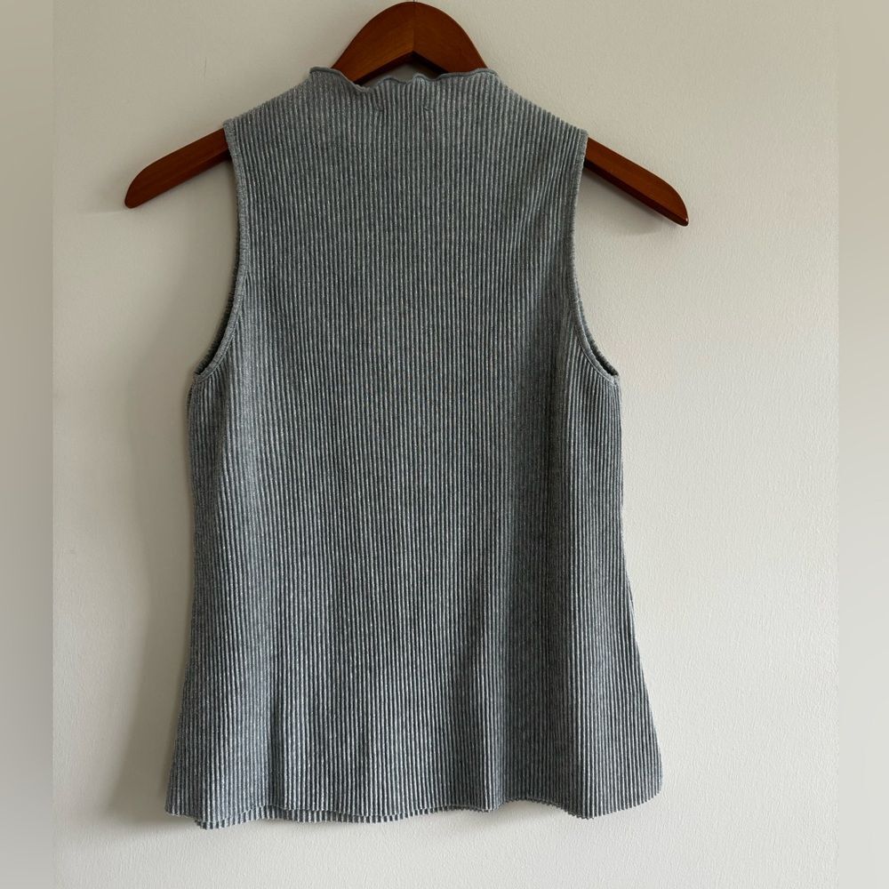 Silver & Blue Metallic Plisse Co-Ord Set - Picture 4 of 8